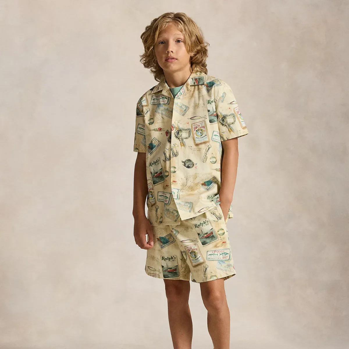 Whitman Relaxed Fit Print Chino Short by Ralph Lauren