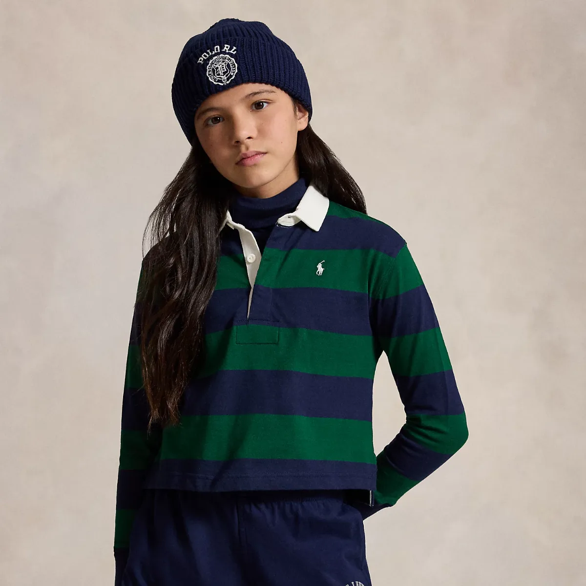Striped Cotton Jersey Rugby Shirt by Ralph Lauren