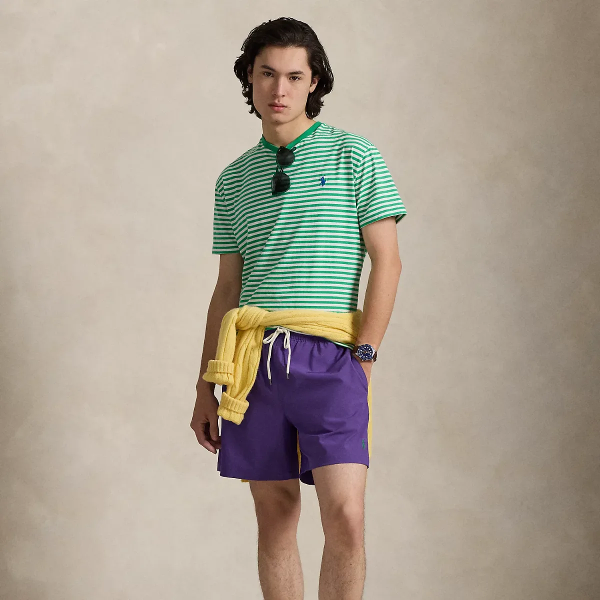 5.75-Inch Traveler Classic Swim Trunk by Ralph Lauren