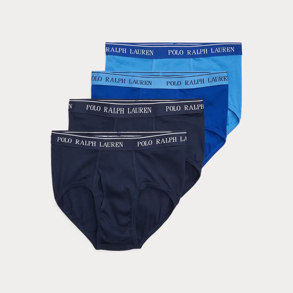 Cotton Wicking Mid-Rise Brief 4-Pack by Ralph Lauren