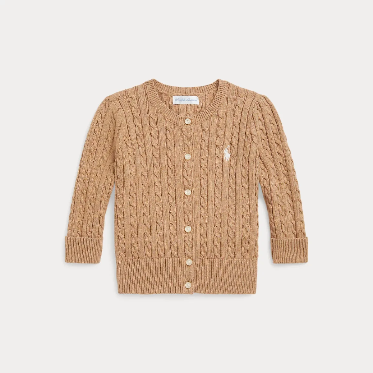 Mini-Cable Cotton Cardigan by Ralph Lauren