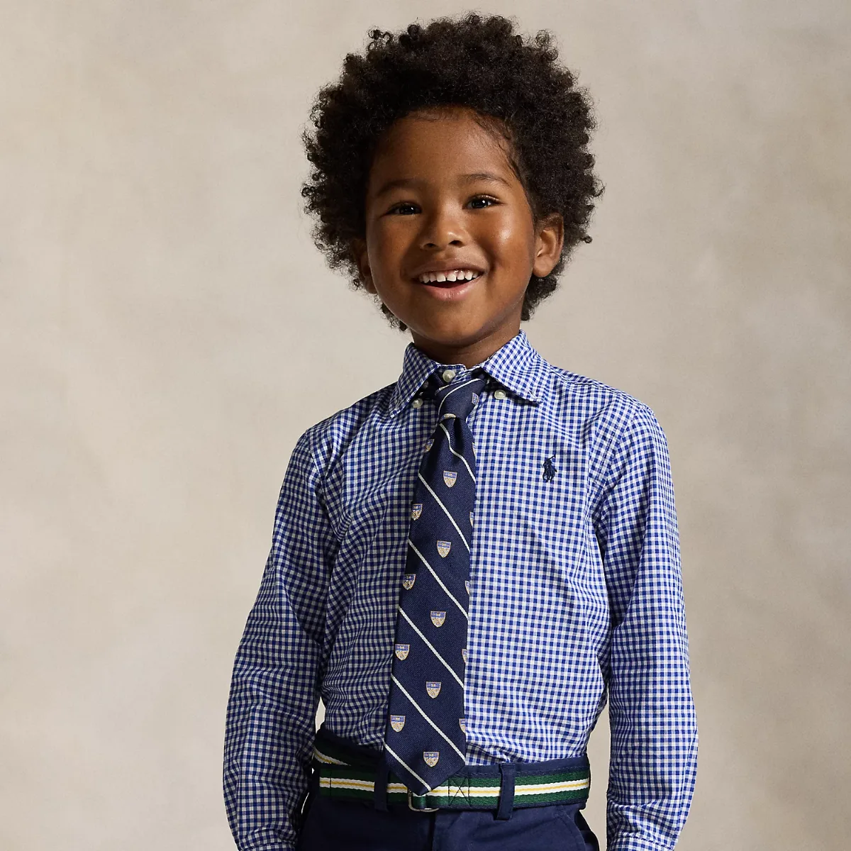 Gingham Cotton Poplin Shirt by Ralph Lauren