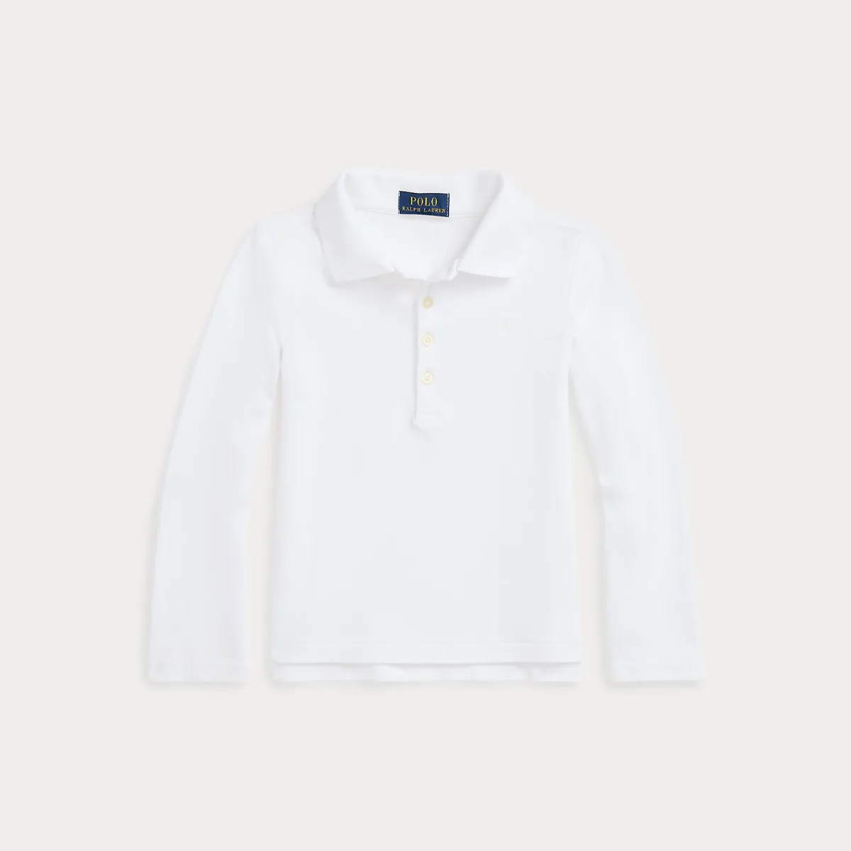 Mesh Uniform Long-Sleeve Polo Shirt by Ralph Lauren