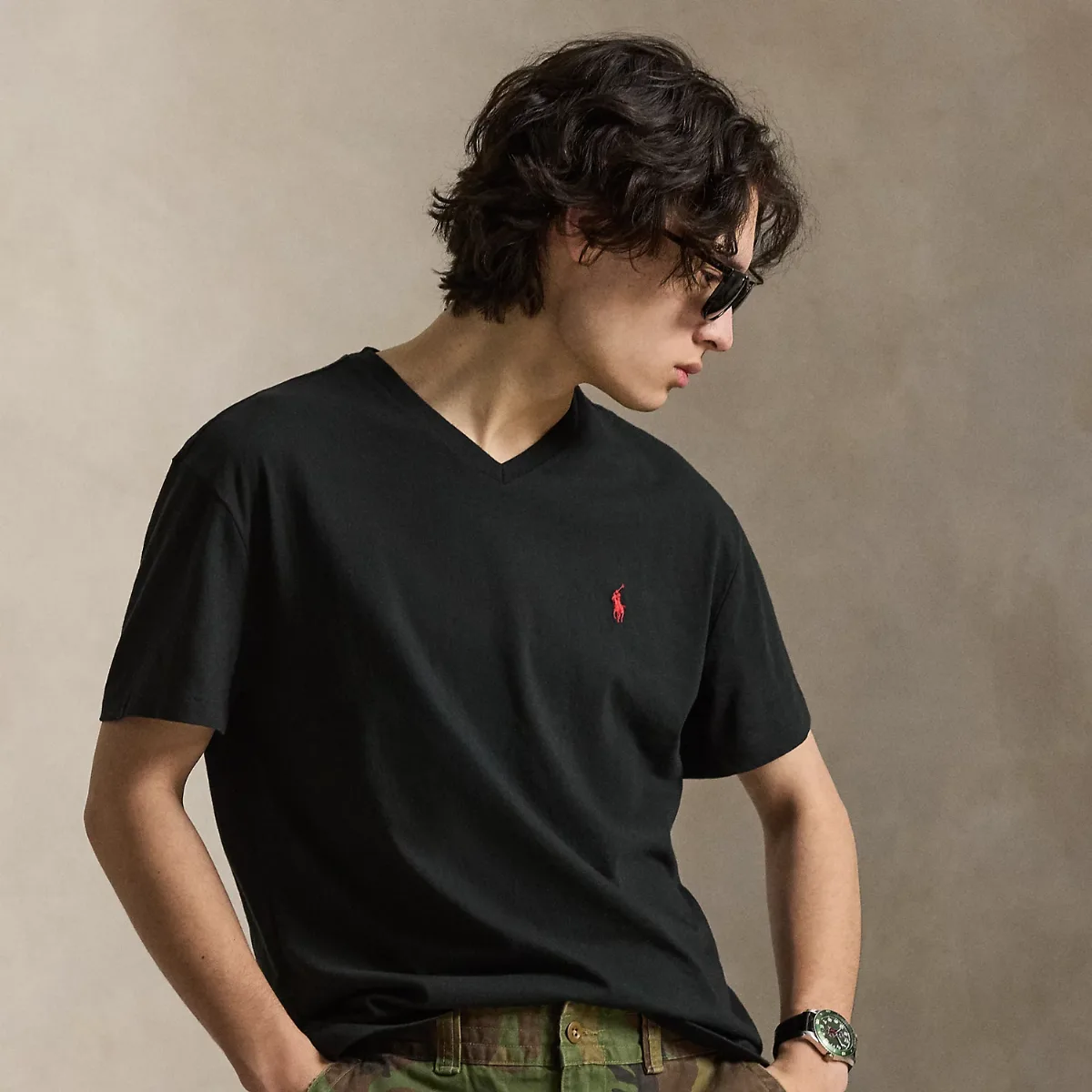 Classic Fit Jersey V-Neck T-Shirt by Ralph Lauren