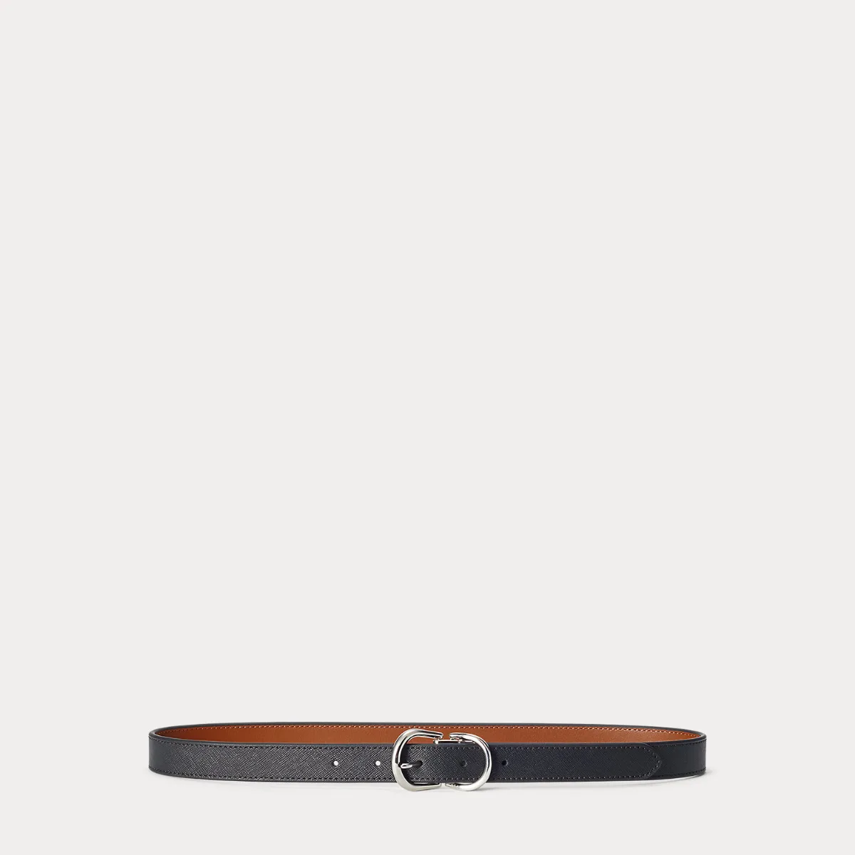 Reversible Crosshatch Leather Belt by Ralph Lauren