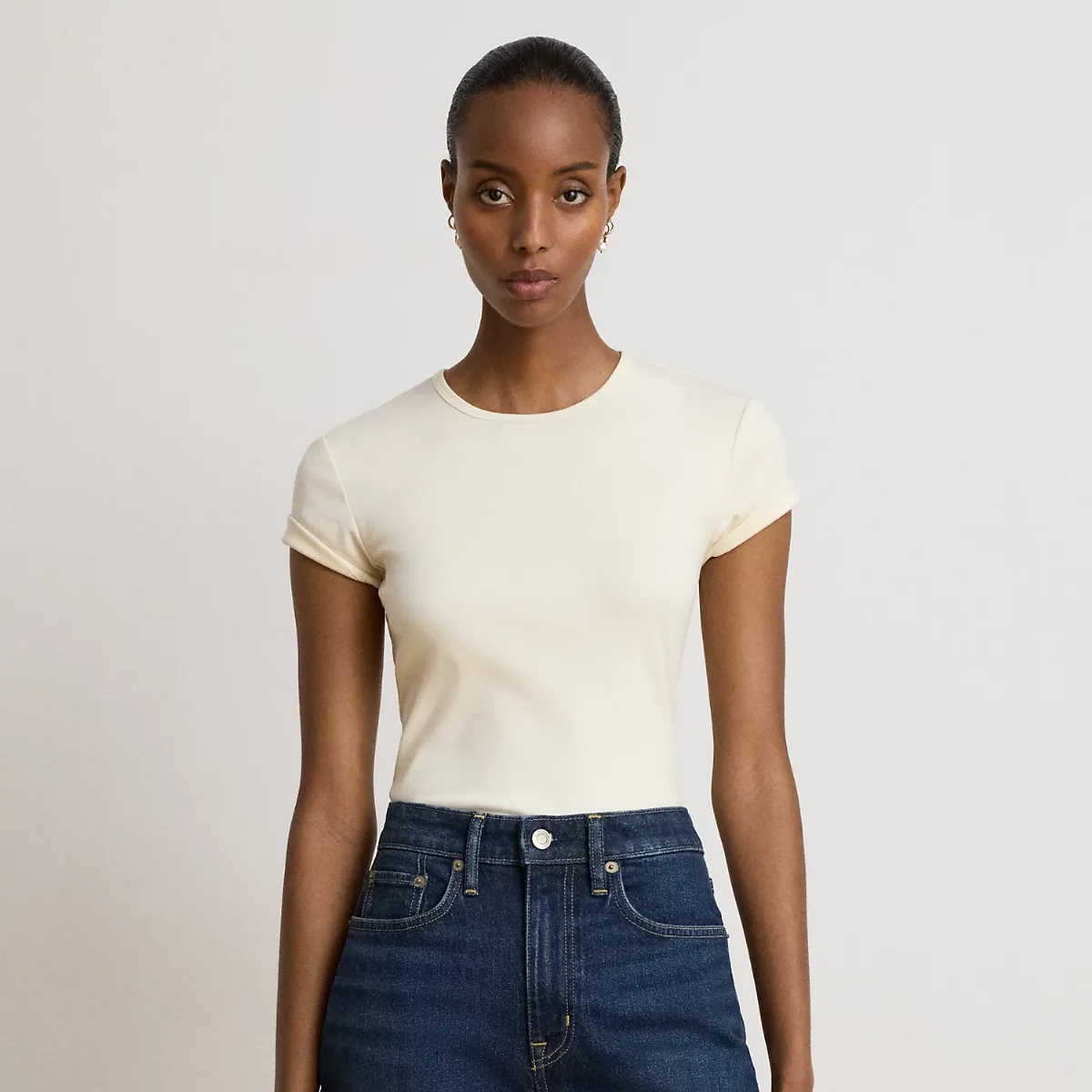 Stretch Cotton Tee by Ralph Lauren