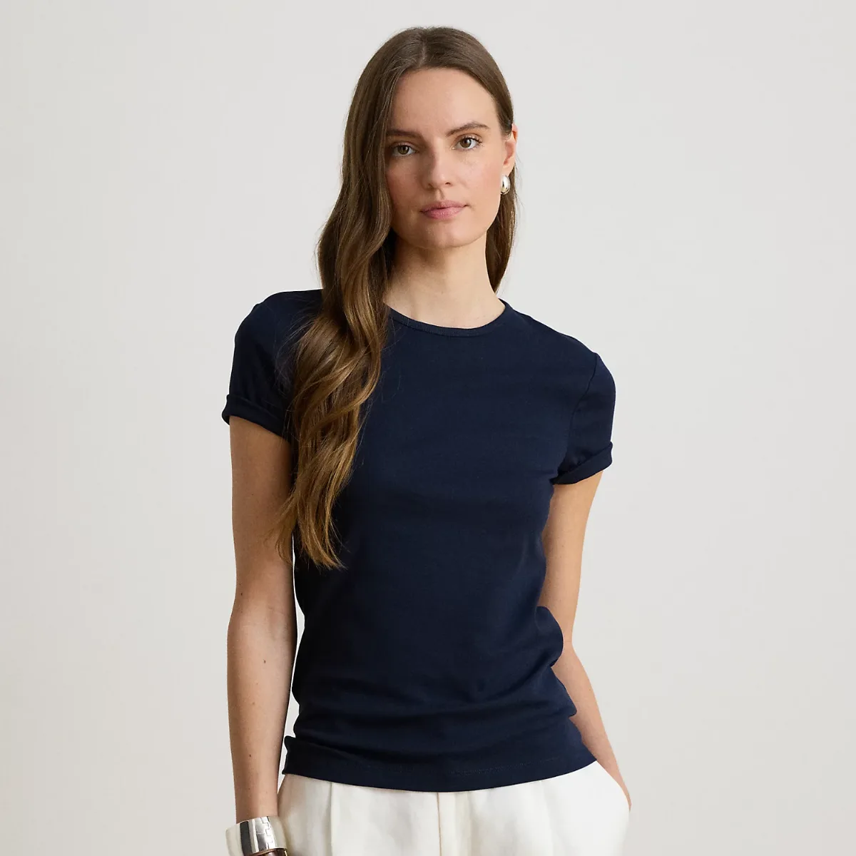 Stretch Cotton Tee by Ralph Lauren