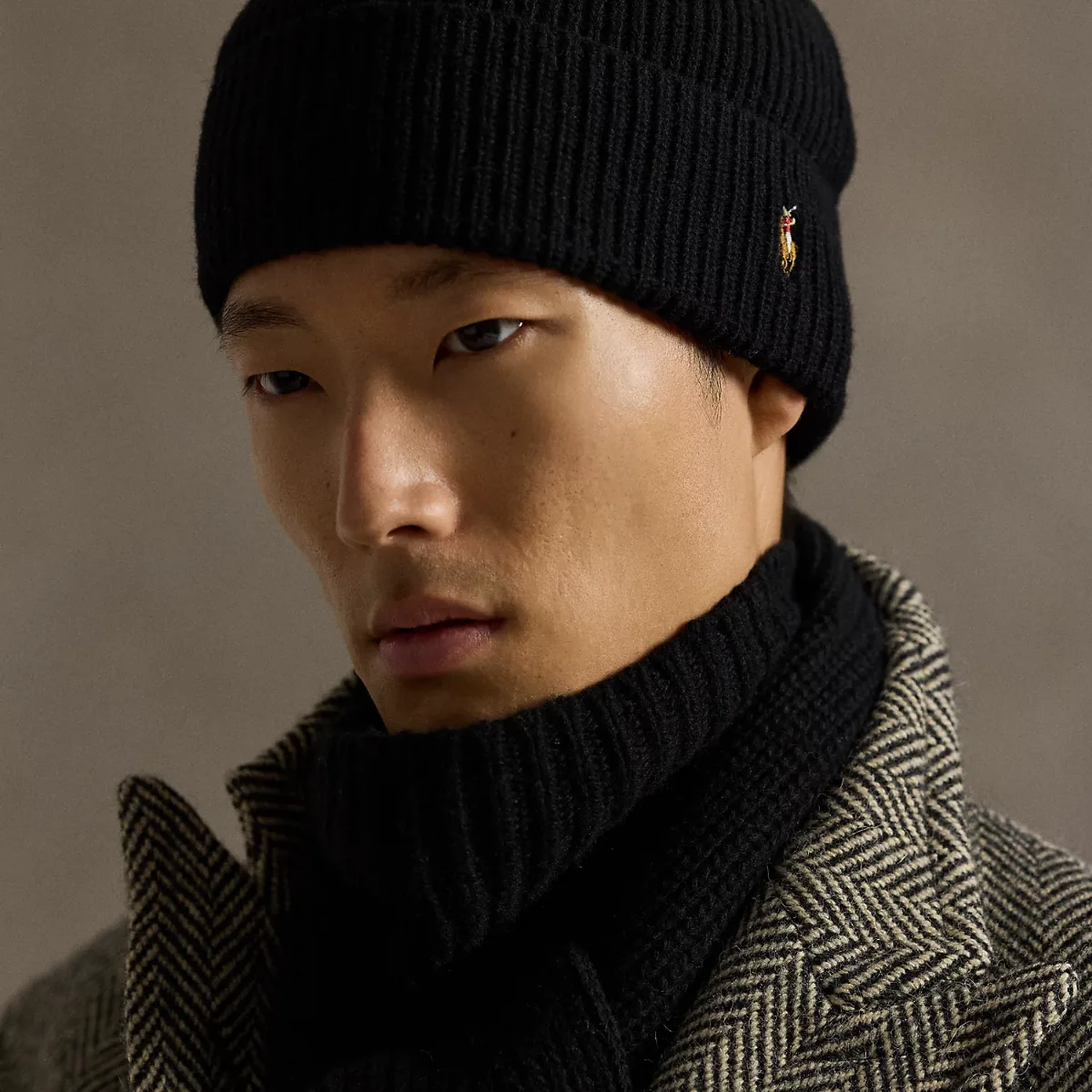 Signature Pony Wool-Blend Beanie by Ralph Lauren