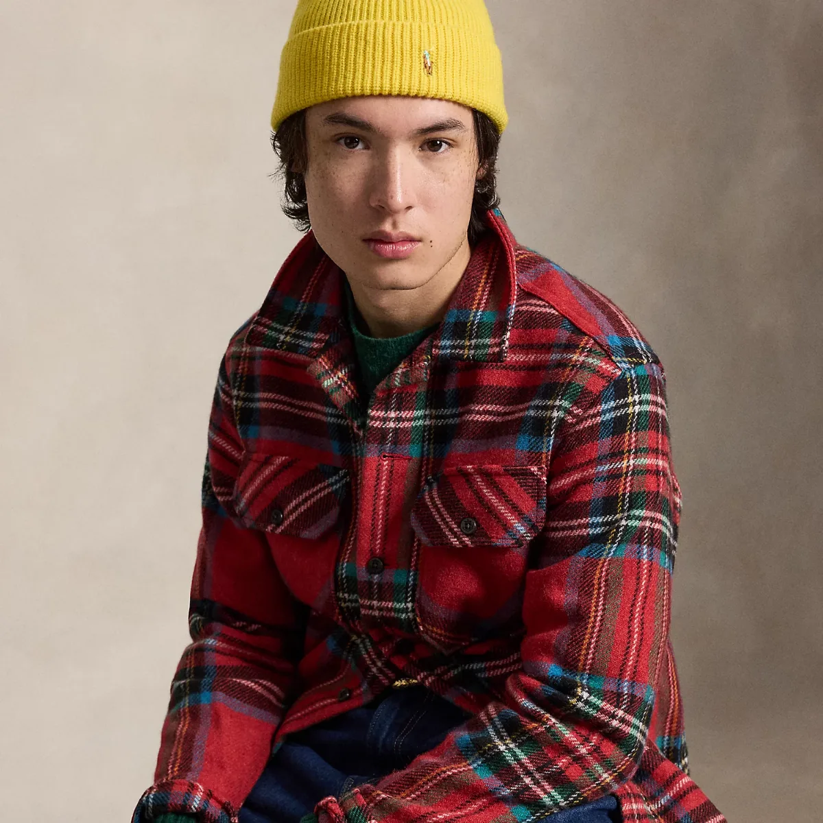 Signature Pony Wool-Blend Beanie by Ralph Lauren