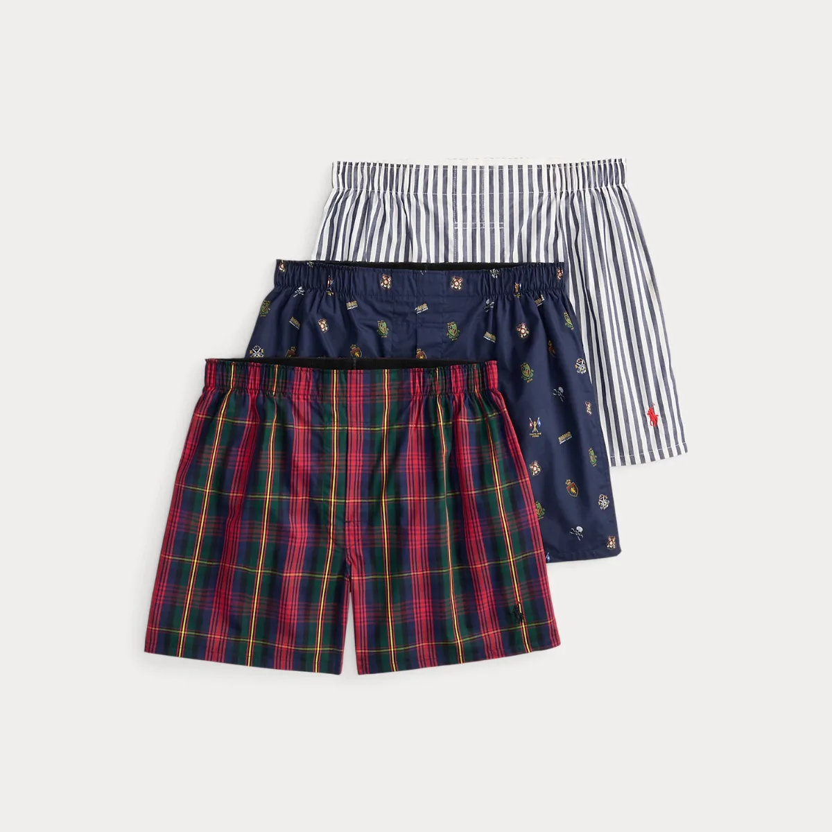 Classic Fit Woven Cotton Boxer 3-Pack