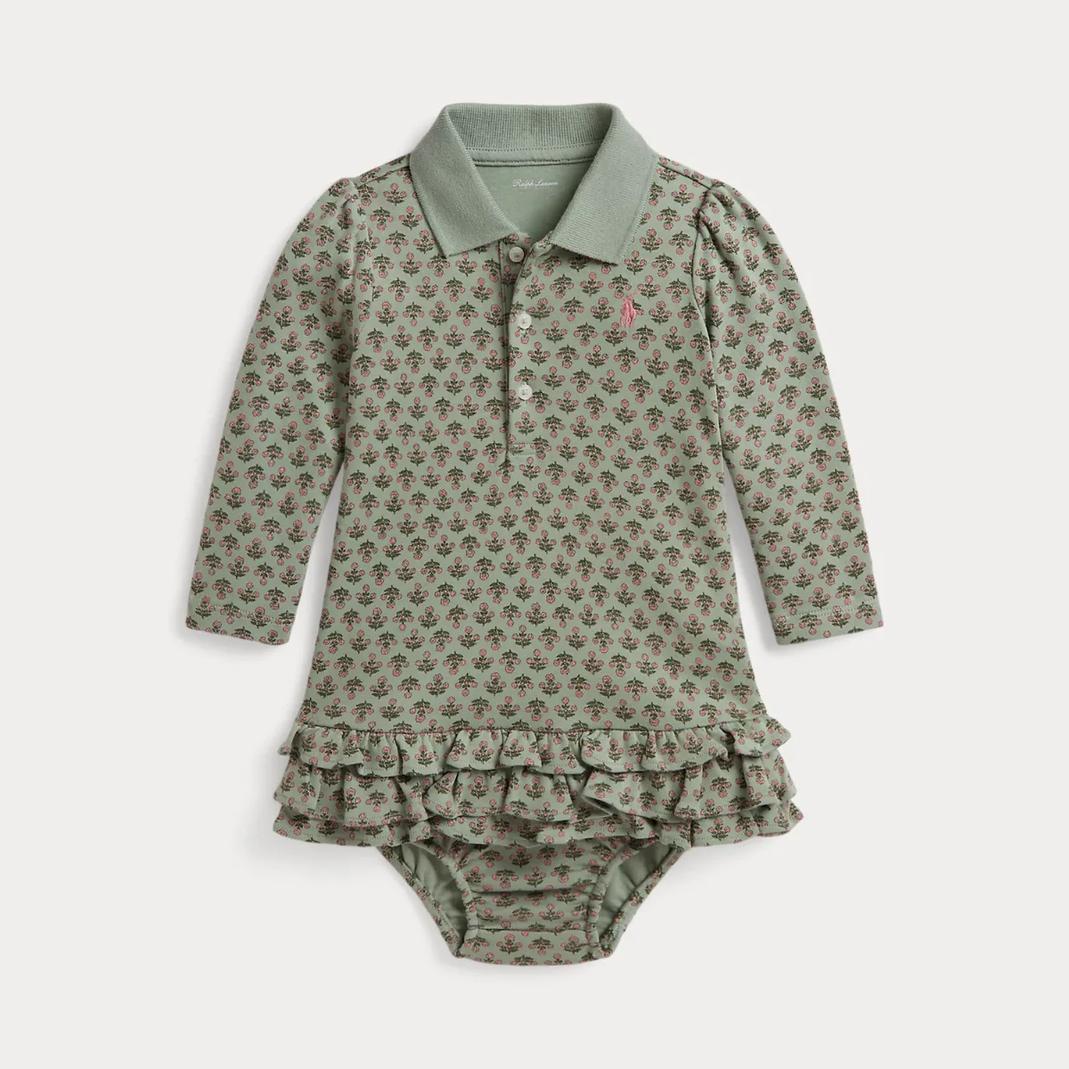 Floral Soft Cotton Polo Dress & Bloomer by Ralph Lauren
