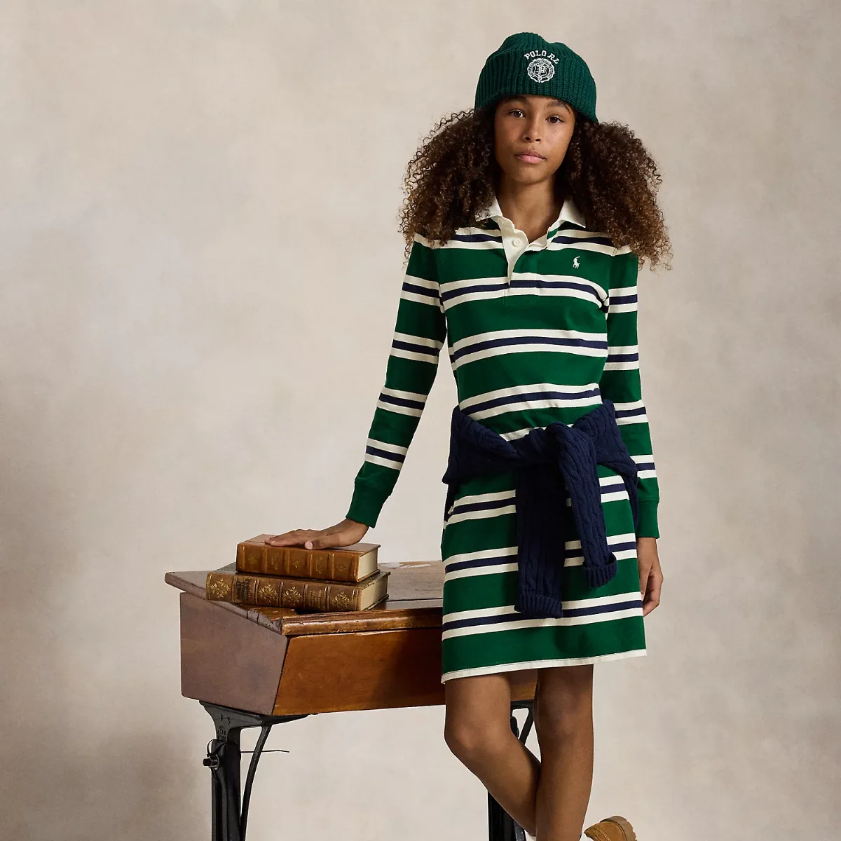 Striped Cotton Jersey Rugby Dress by Ralph Lauren