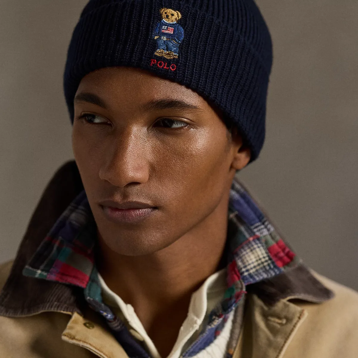 Polo Bear Rib-Knit Beanie by Ralph Lauren