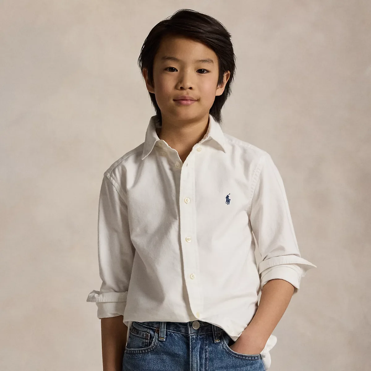 Garment-Dyed Cotton Oxford Shirt by Ralph Lauren