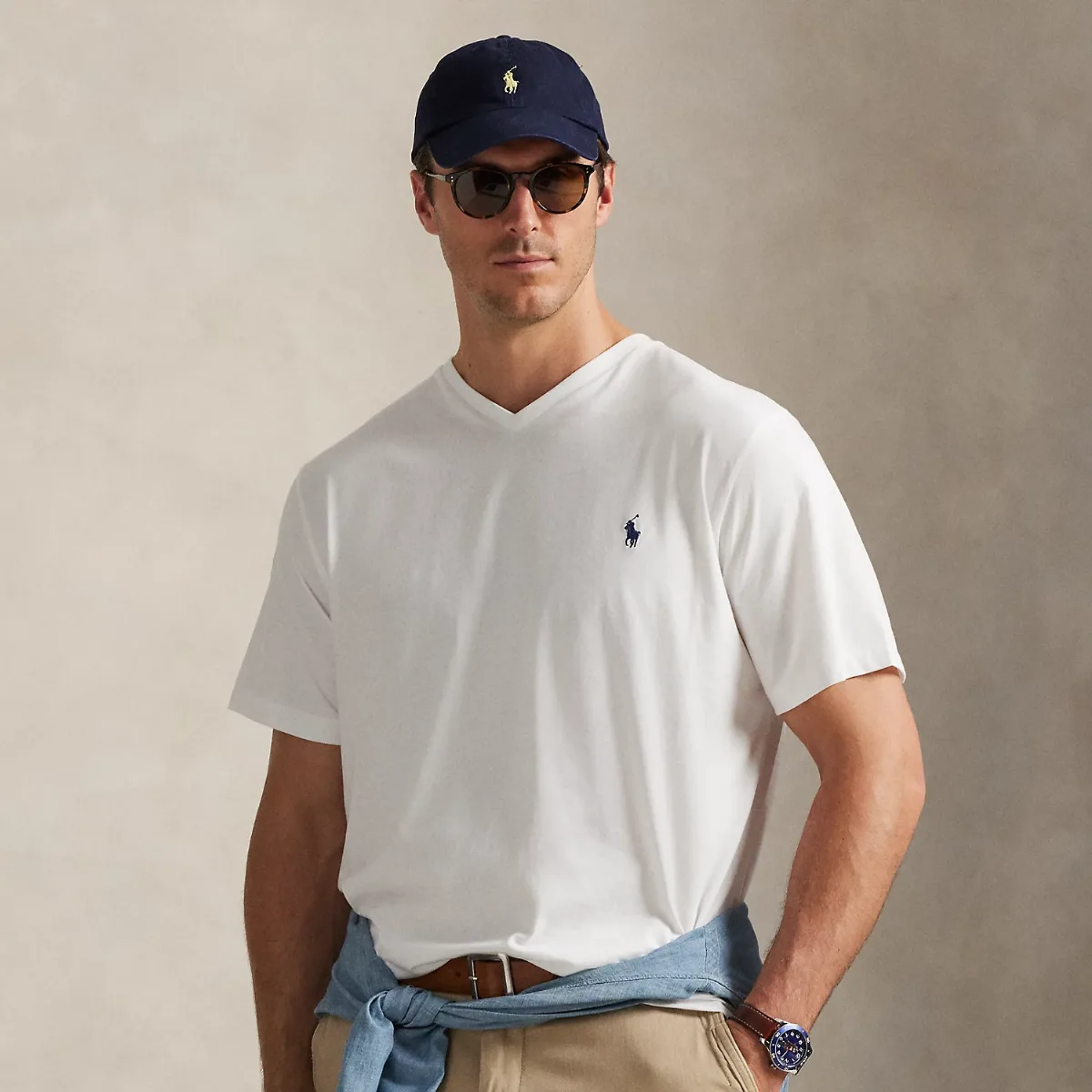 Jersey V-Neck T-Shirt by Ralph Lauren