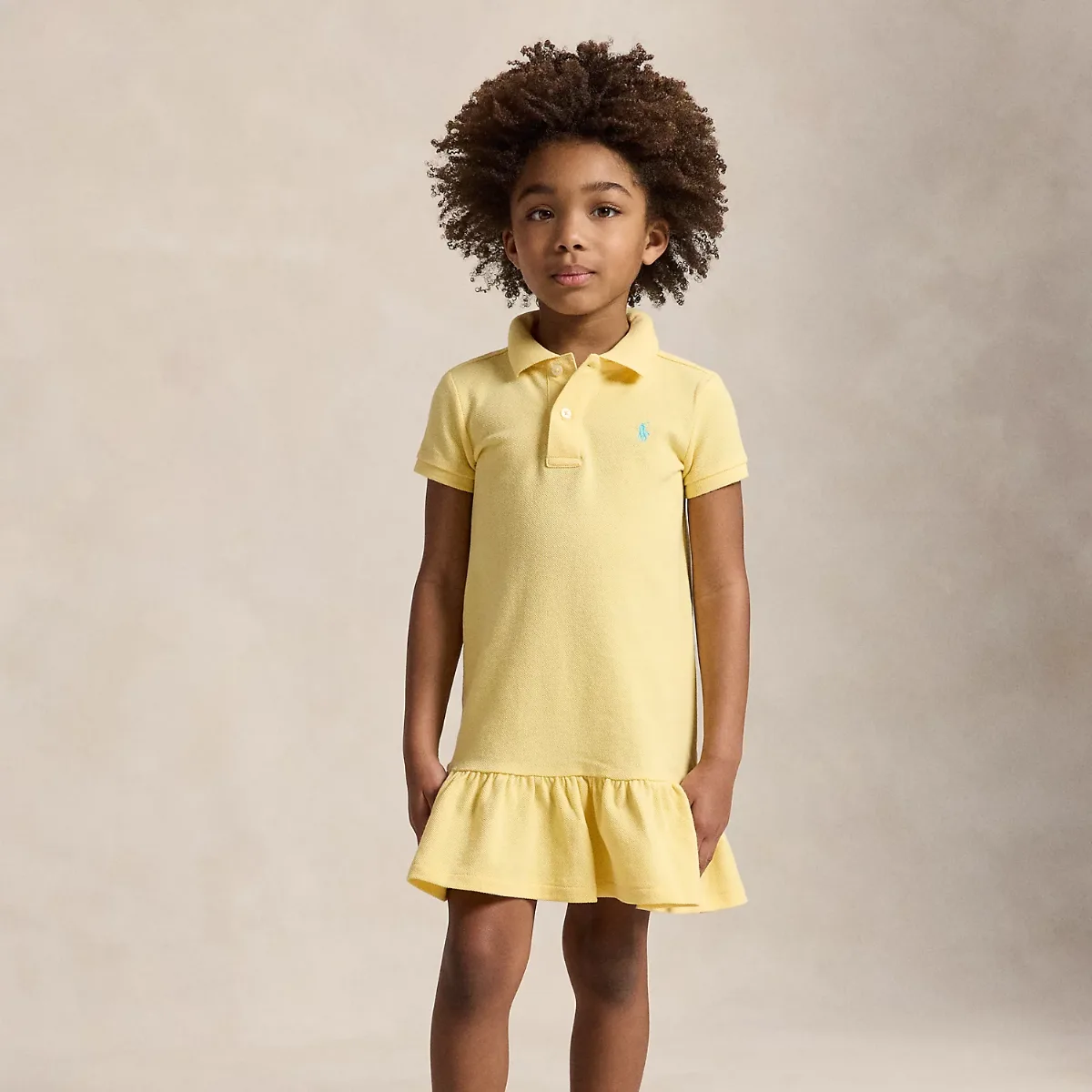 Cotton Mesh Polo Dress by Ralph Lauren