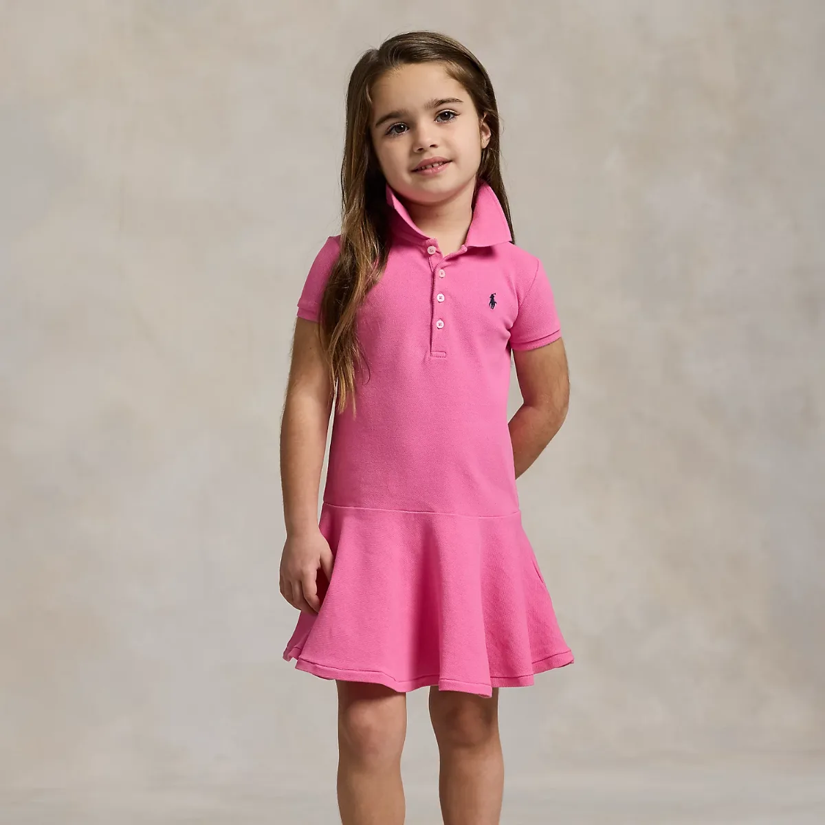 Stretch Mesh Polo Dress by Ralph Lauren