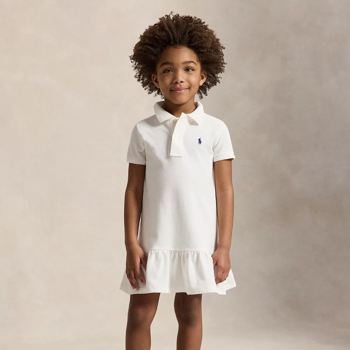 Cotton Mesh Polo Dress by Ralph Lauren