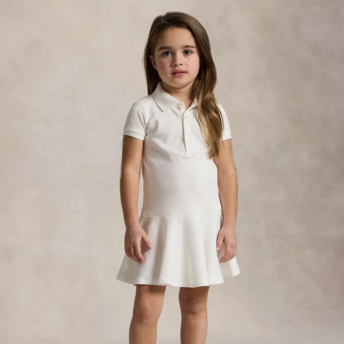 Stretch Mesh Polo Dress by Ralph Lauren