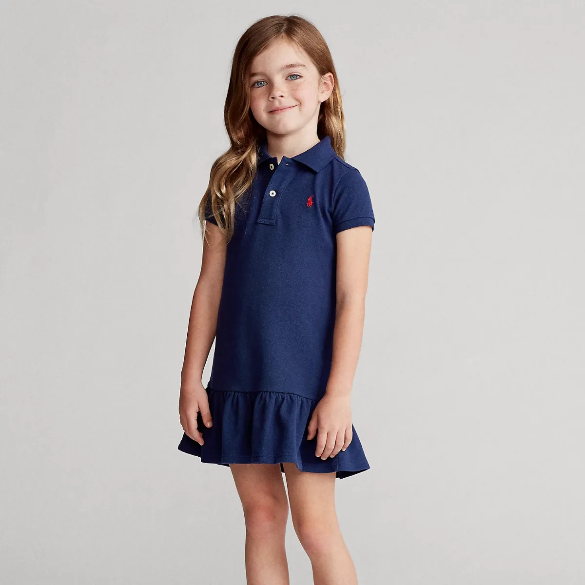Cotton Mesh Polo Dress by Ralph Lauren