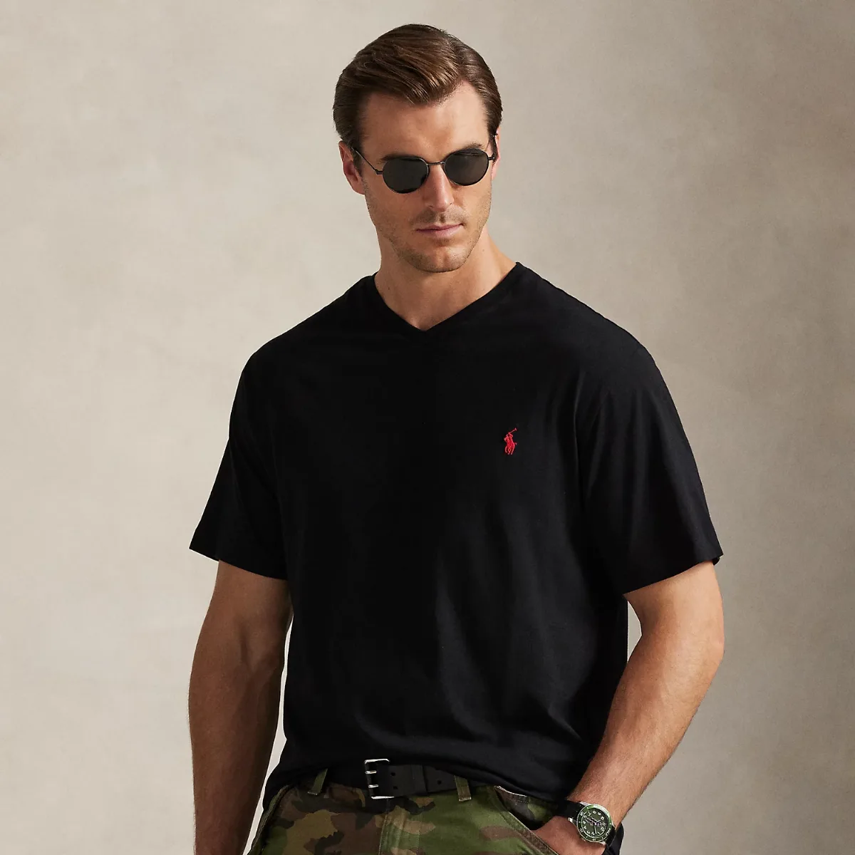Jersey V-Neck T-Shirt by Ralph Lauren