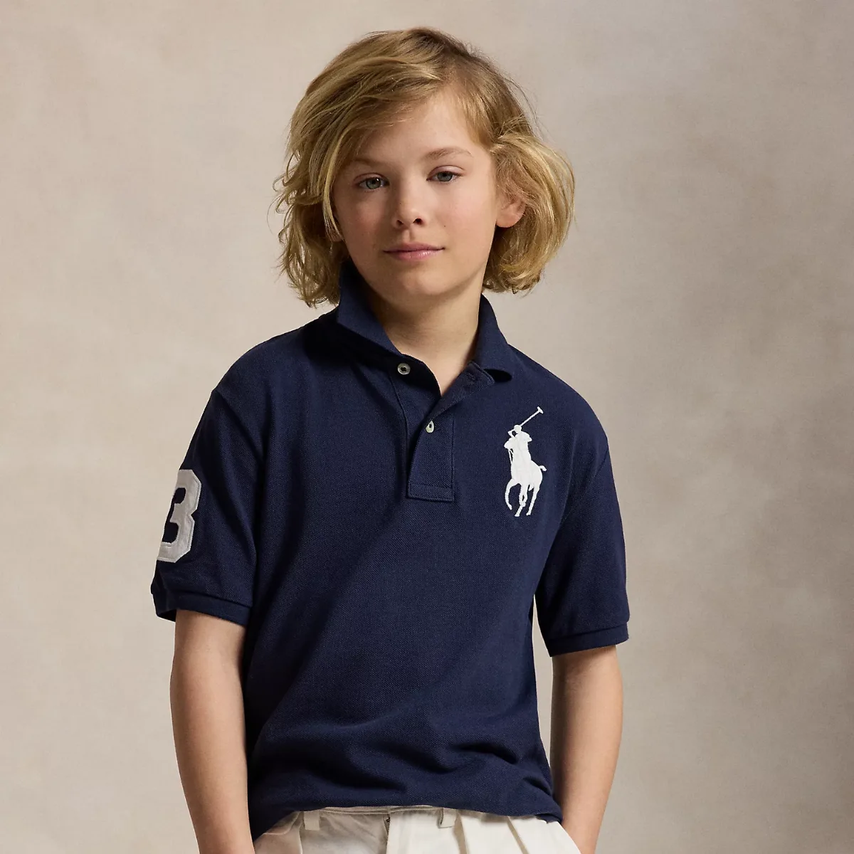 Big Pony Cotton Mesh Polo Shirt by Ralph Lauren