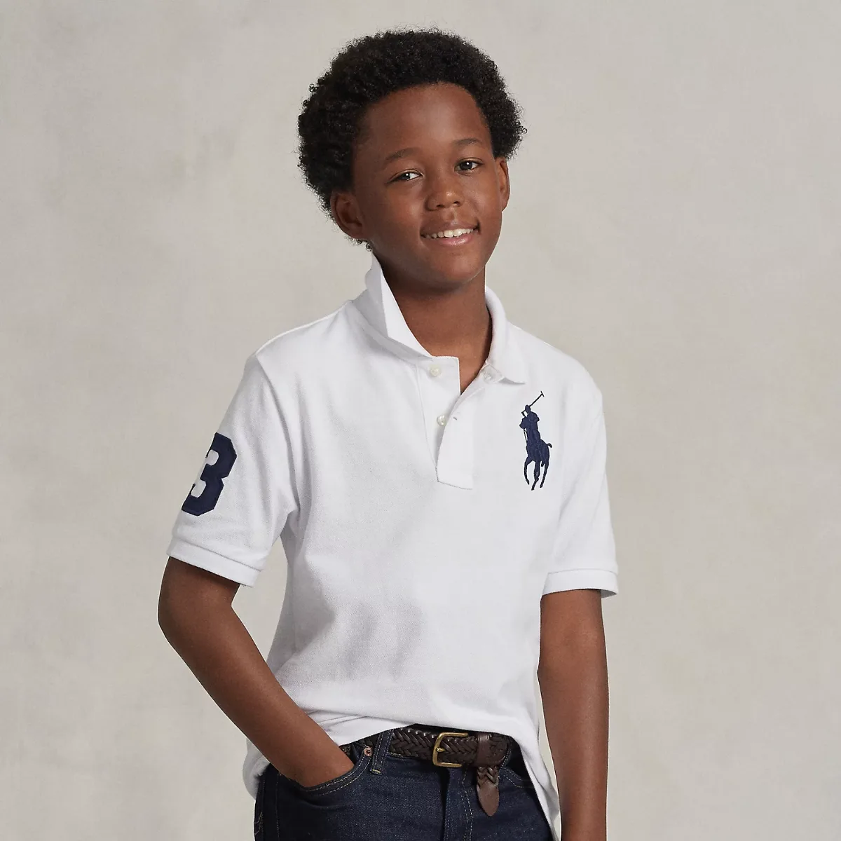 Big Pony Cotton Mesh Polo Shirt by Ralph Lauren
