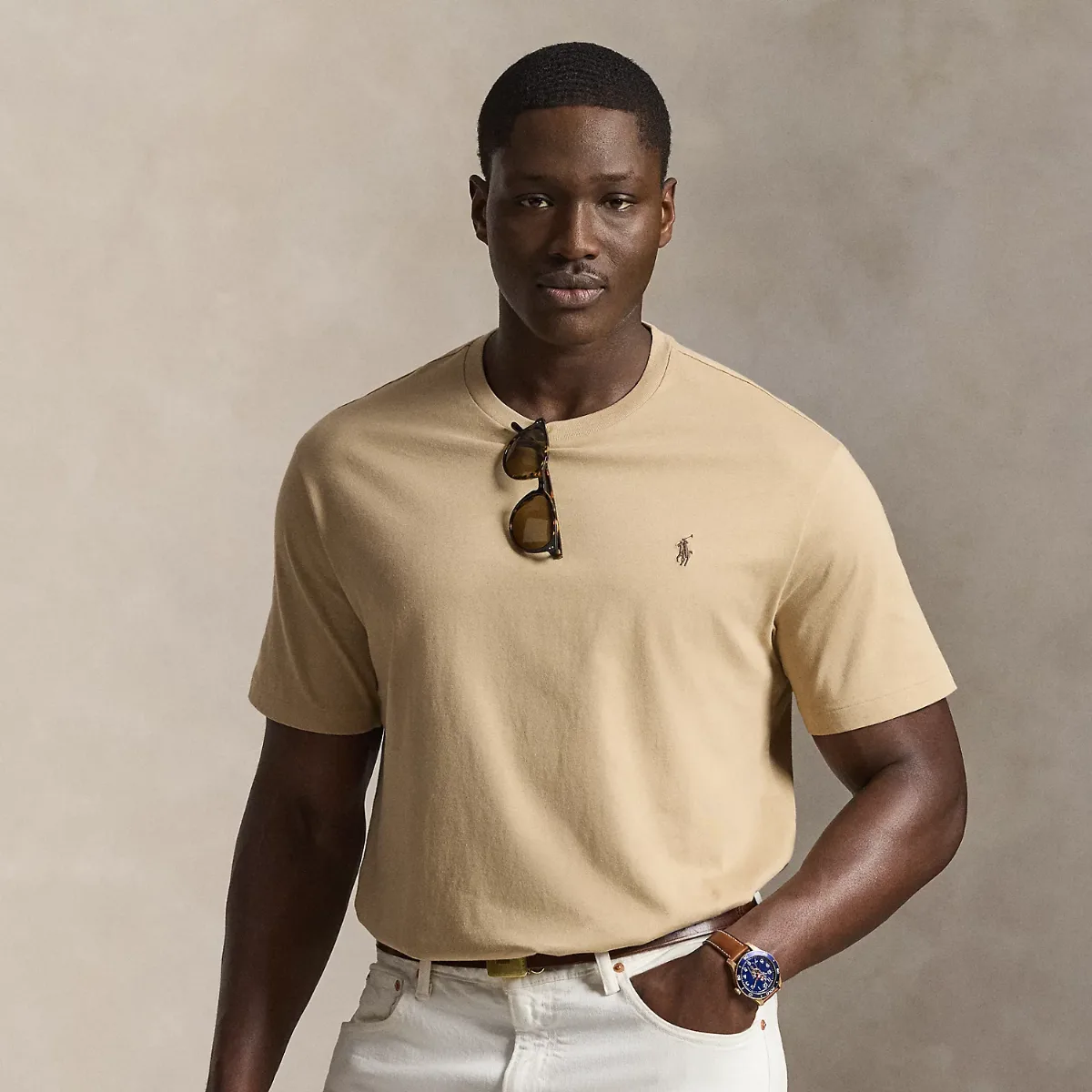 Jersey Crewneck T-Shirt by Ralph Lauren