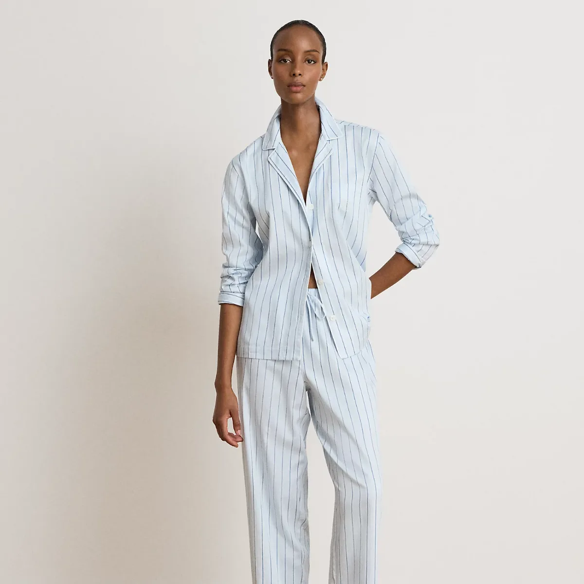 Striped Cotton-Blend Sateen Sleep Set by Ralph Lauren