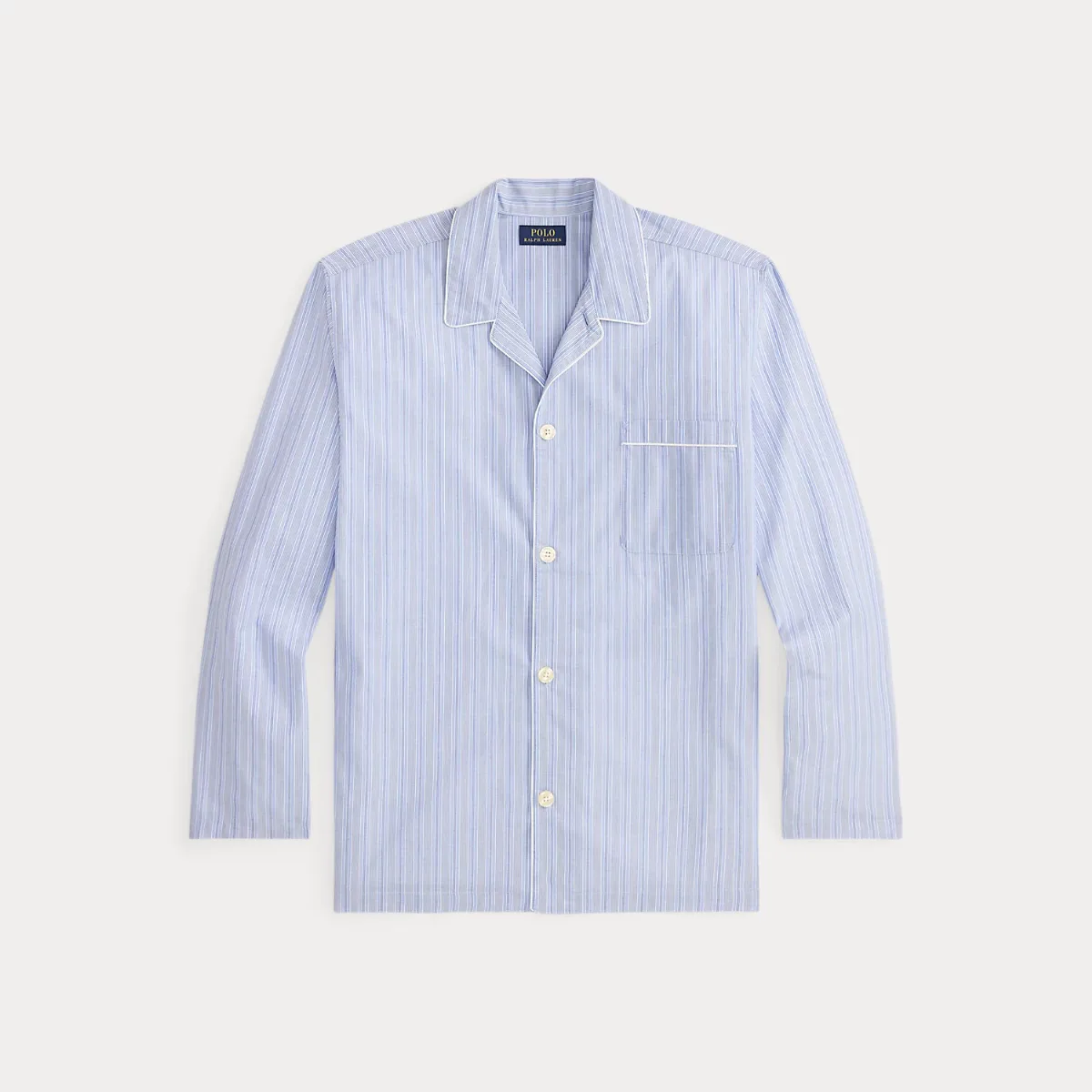 Striped Cotton Pajama Shirt by Ralph Lauren