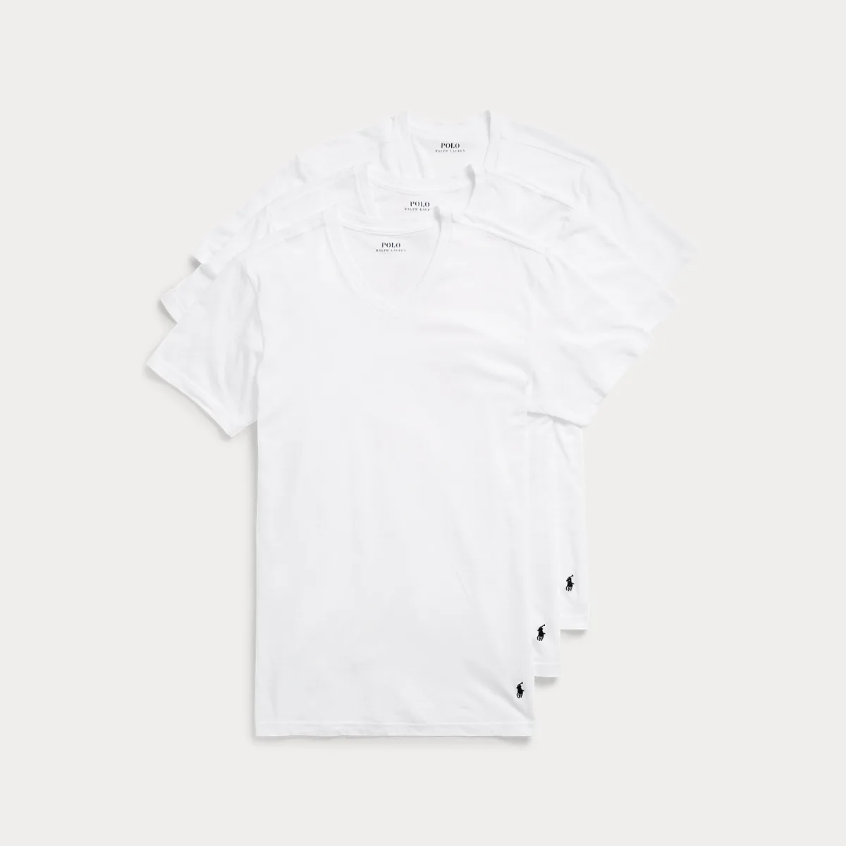 Classic Wicking V-Neck Undershirt 3-Pack by Ralph Lauren