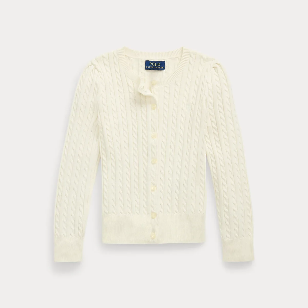 Mini-Cable Cotton Cardigan by Ralph Lauren