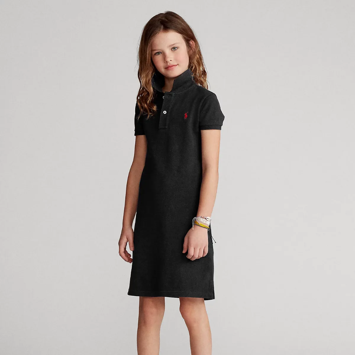 Cotton Mesh Polo Dress by Ralph Lauren