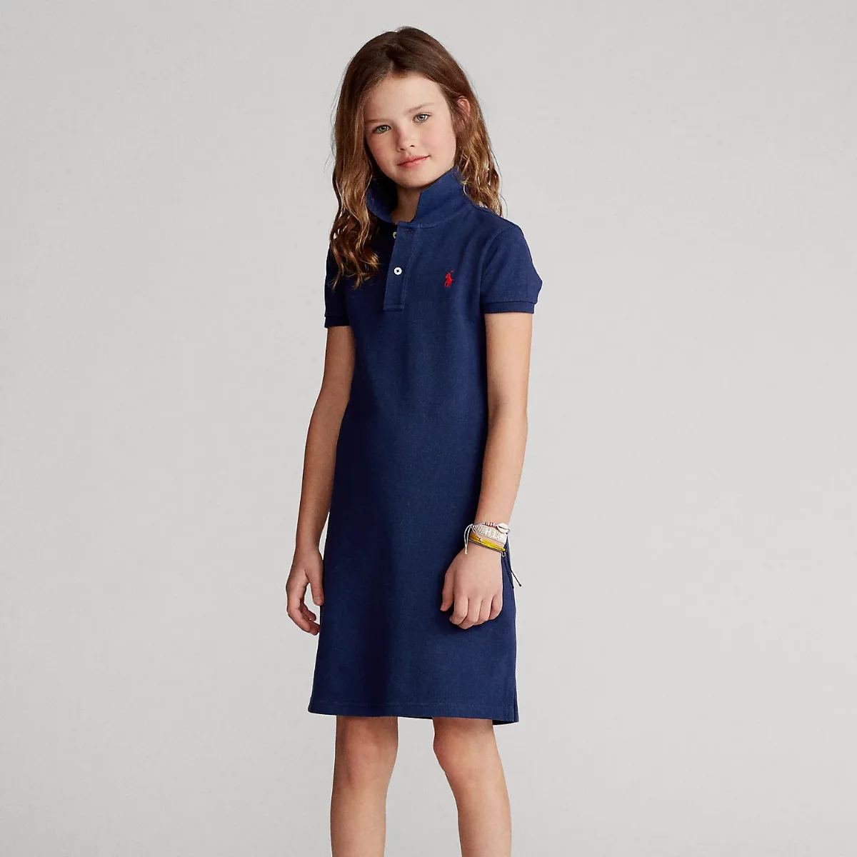 Cotton Mesh Polo Dress by Ralph Lauren