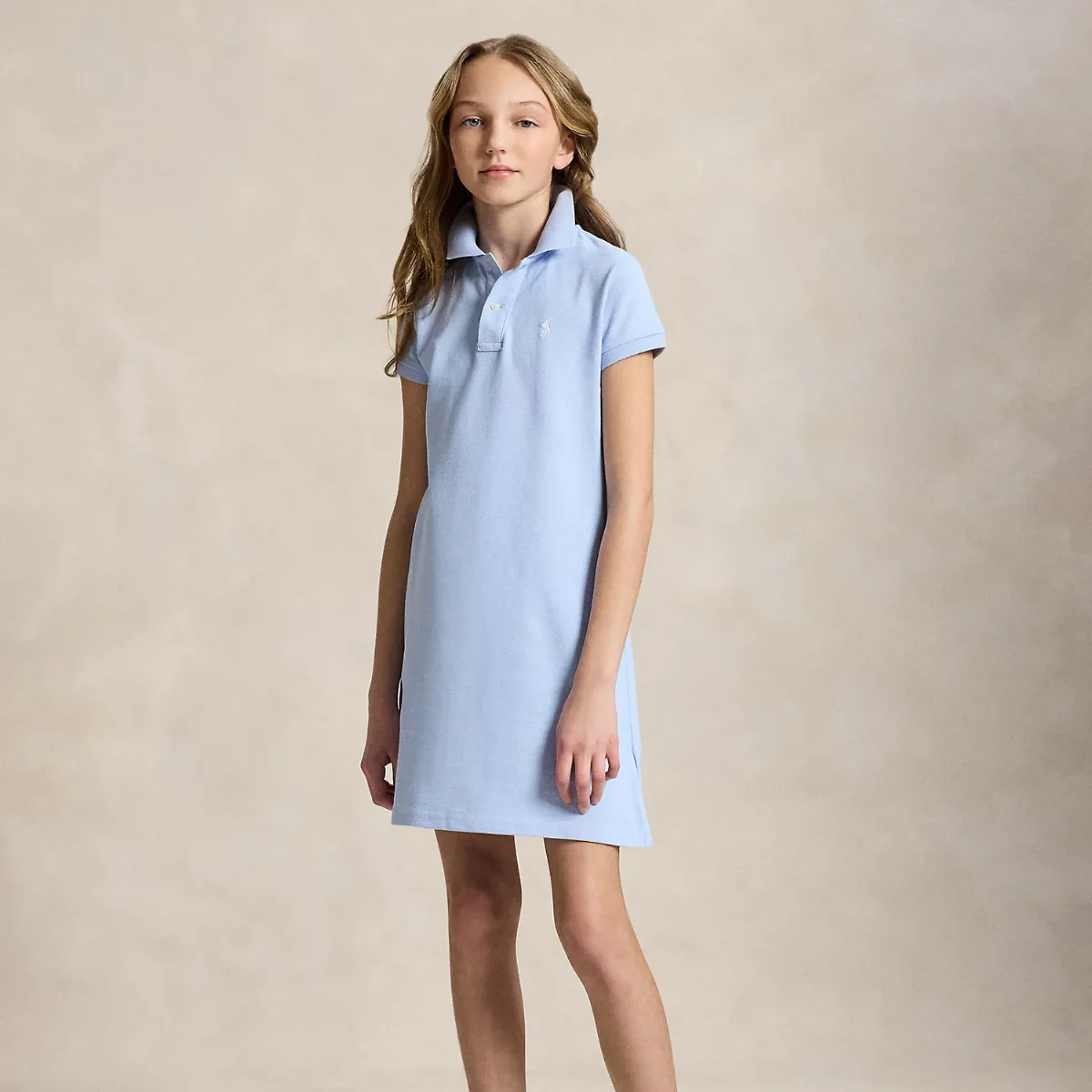 Cotton Mesh Polo Dress by Ralph Lauren