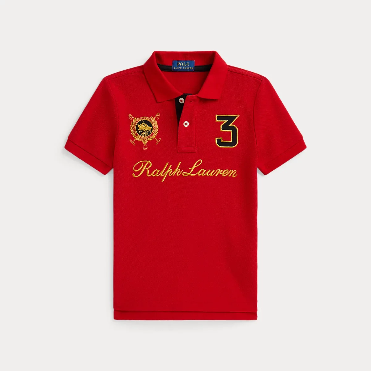 Double-Pony Cotton Mesh Polo Shirt by Ralph Lauren