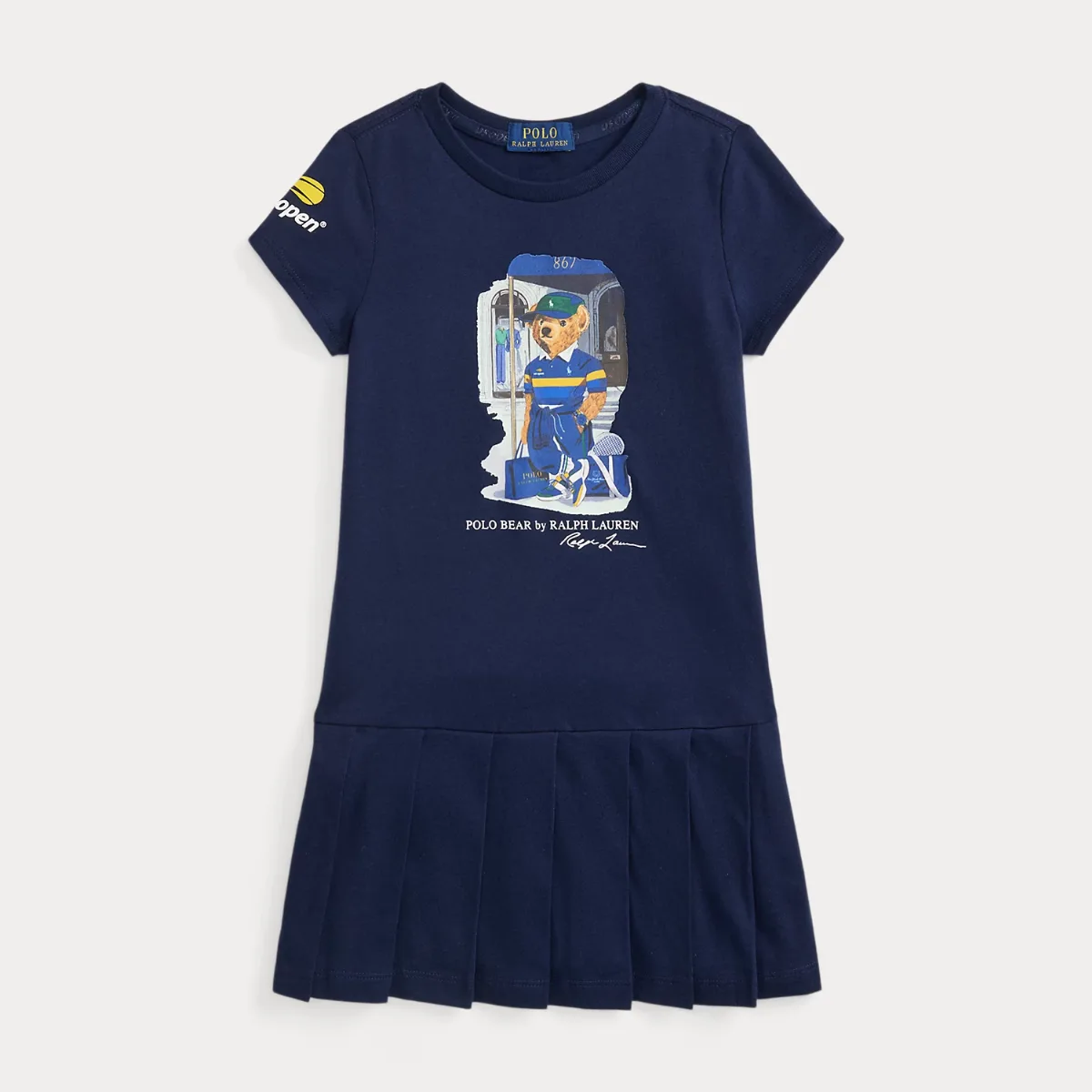 US Open Polo Bear Cotton Jersey Dress by Ralph Lauren