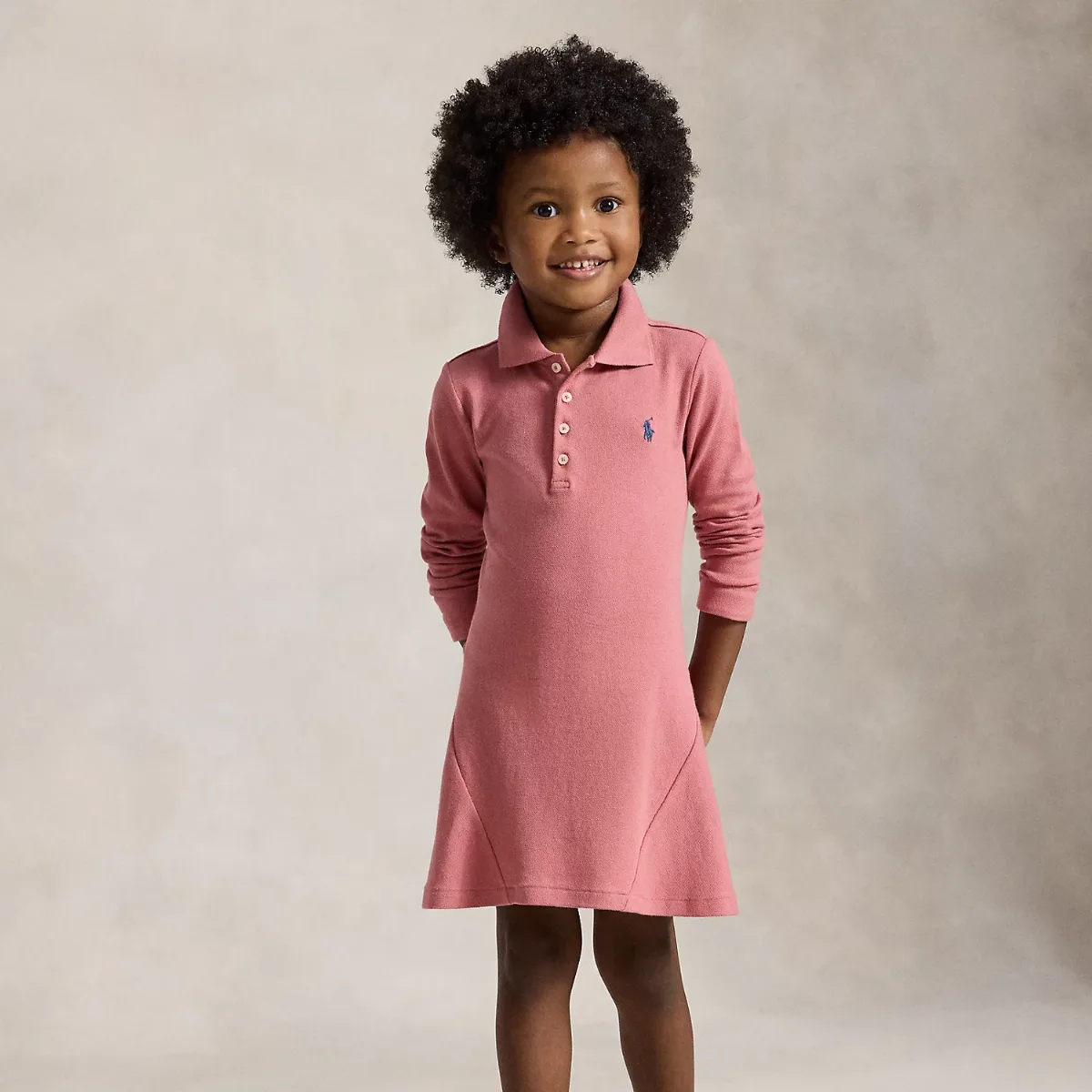 Stretch Mesh Polo Dress by Ralph Lauren