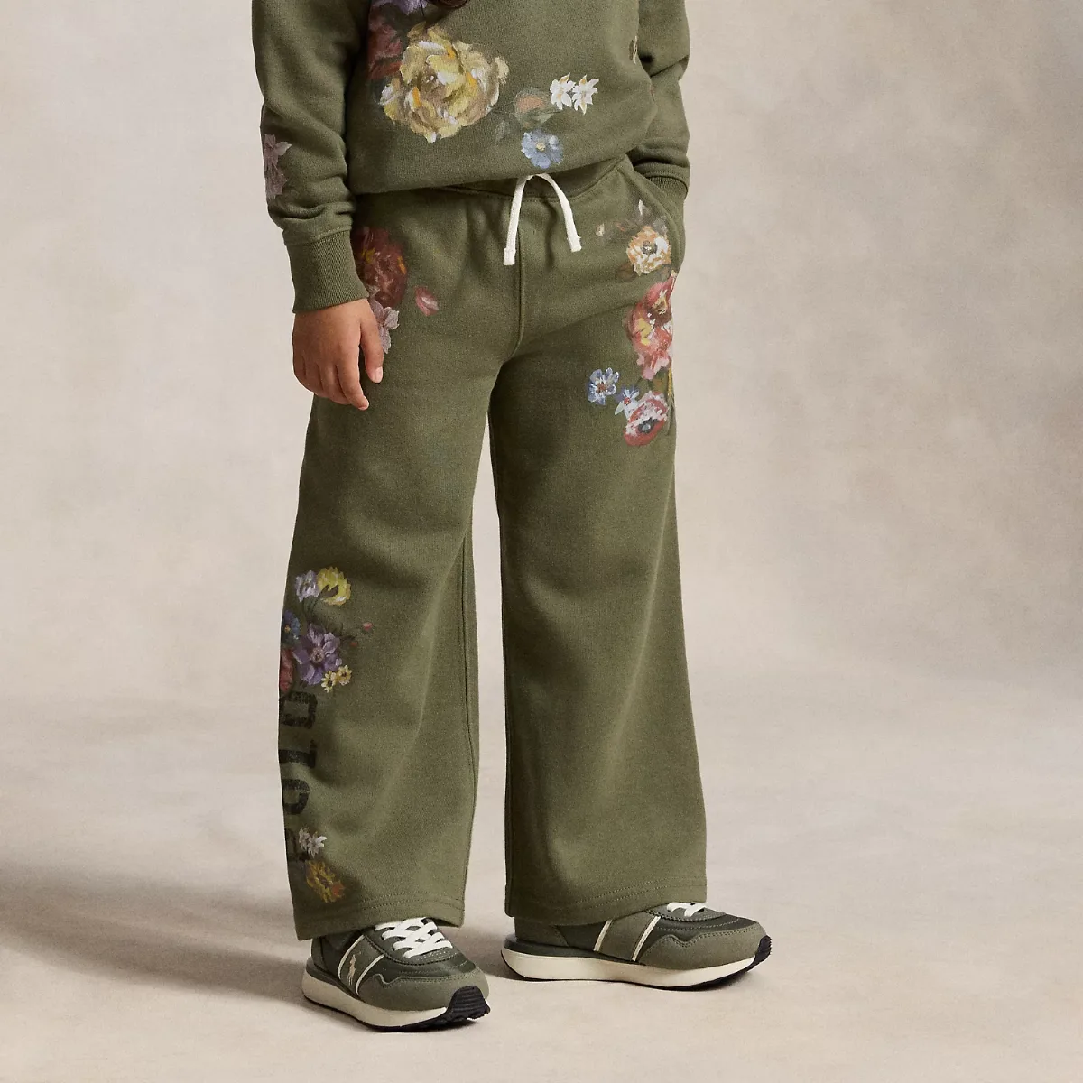 Floral Wide-Leg Fleece Sweatpant by Ralph Lauren
