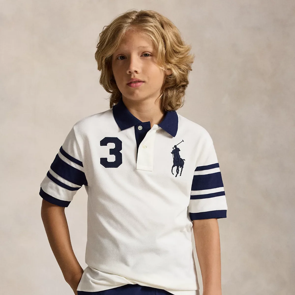 Big Pony Cotton Mesh Polo Shirt by Ralph Lauren