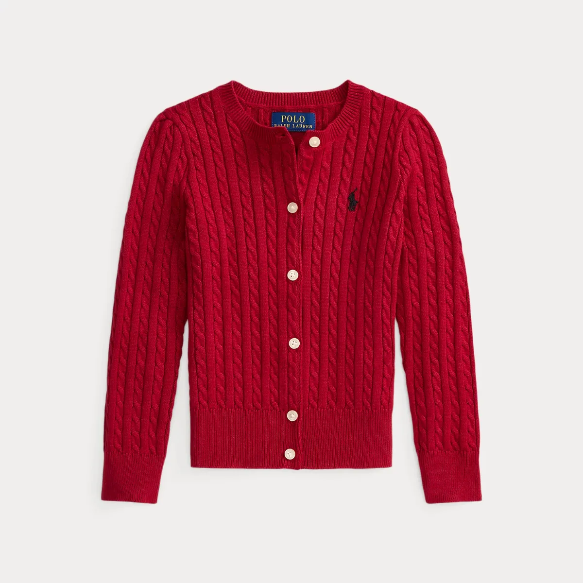 Mini-Cable Cotton Cardigan by Ralph Lauren