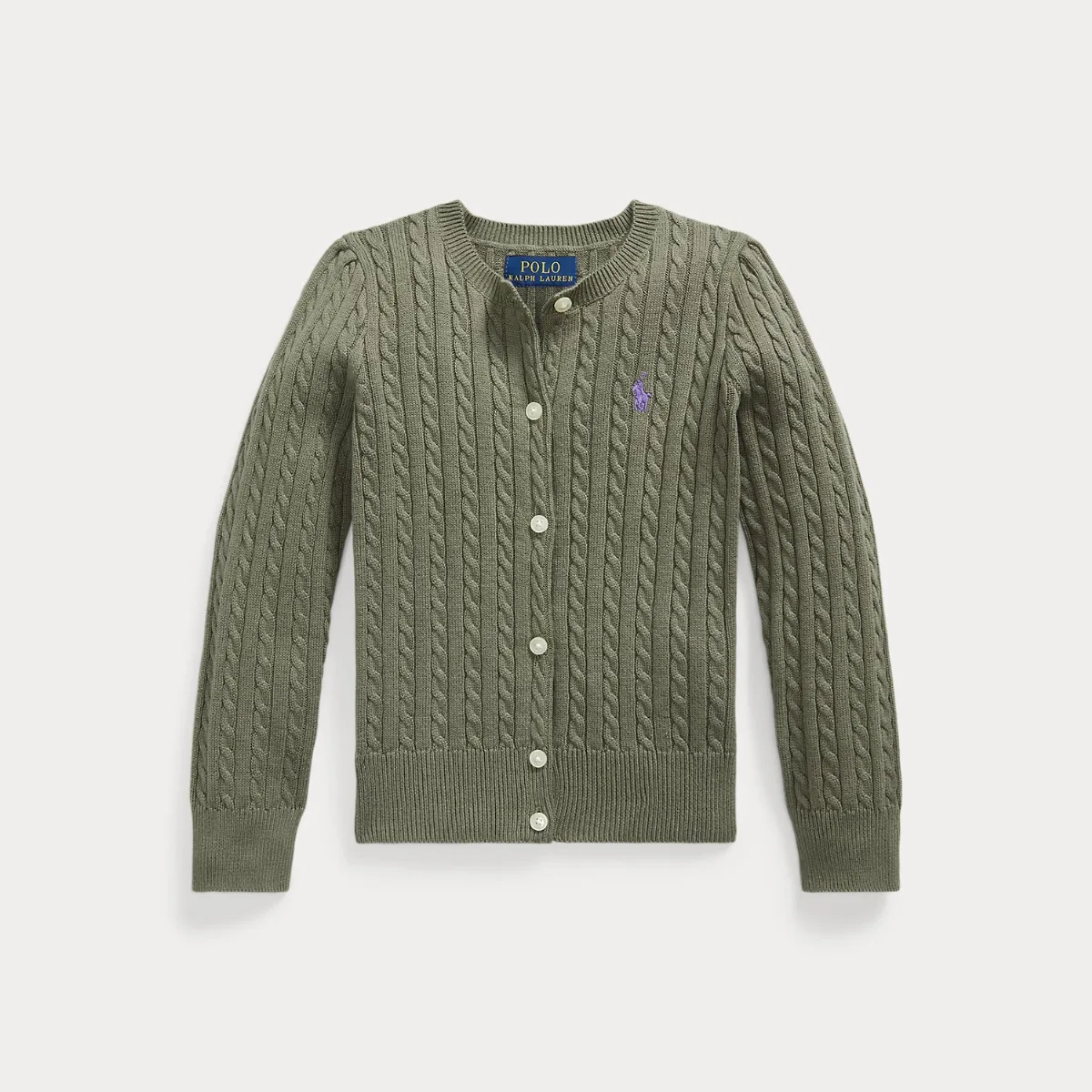 Mini-Cable Cotton Cardigan by Ralph Lauren