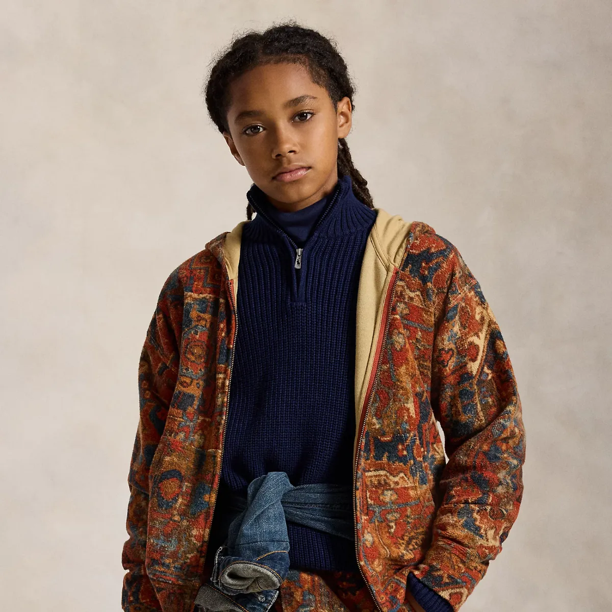 Reverse-Fleece Full-Zip Hoodie by Ralph Lauren