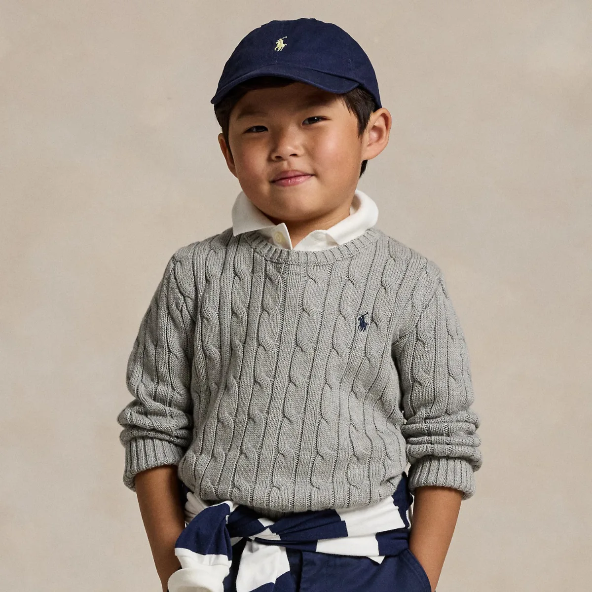 Cable-Knit Cotton Sweater by Ralph Lauren