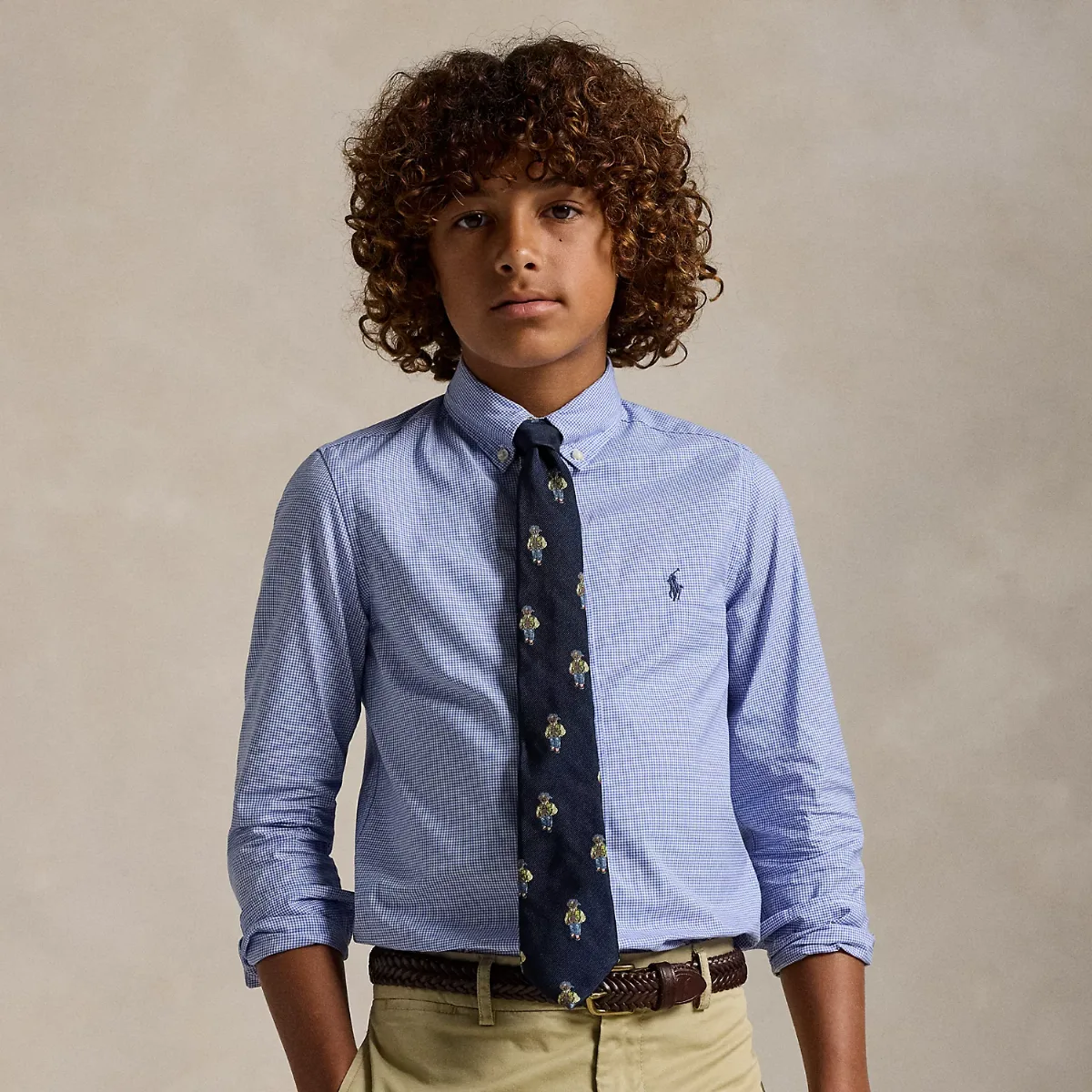 Slim Fit Gingham Cotton Dress Shirt by Ralph Lauren