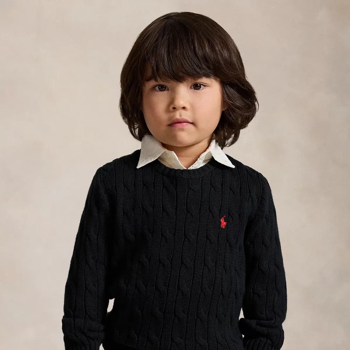 Cable-Knit Cotton Sweater by Ralph Lauren