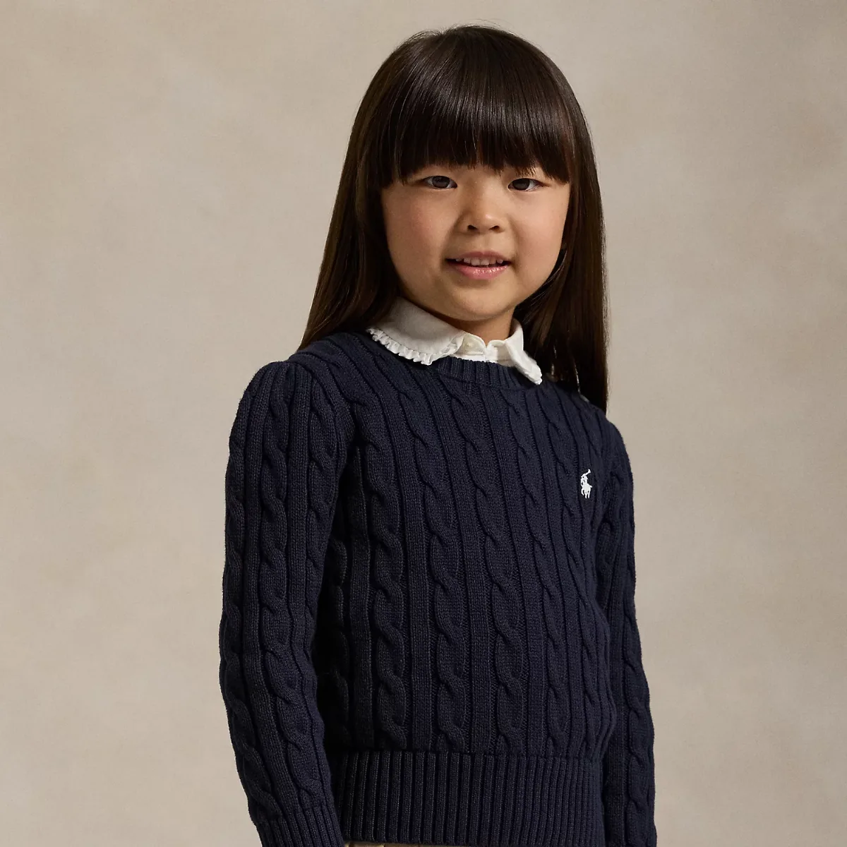Cable-Knit Cotton Sweater by Ralph Lauren