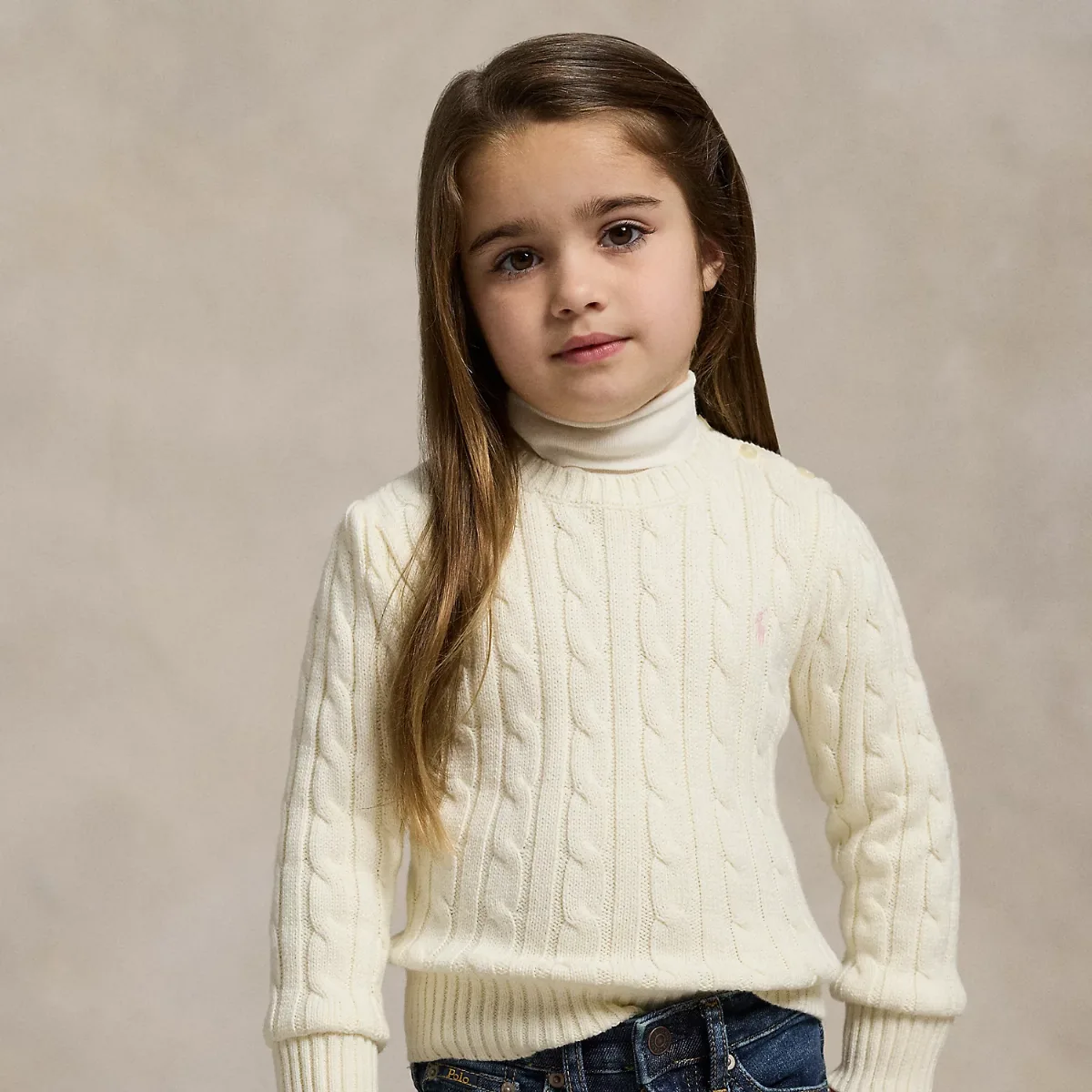 Cable-Knit Cotton Sweater by Ralph Lauren