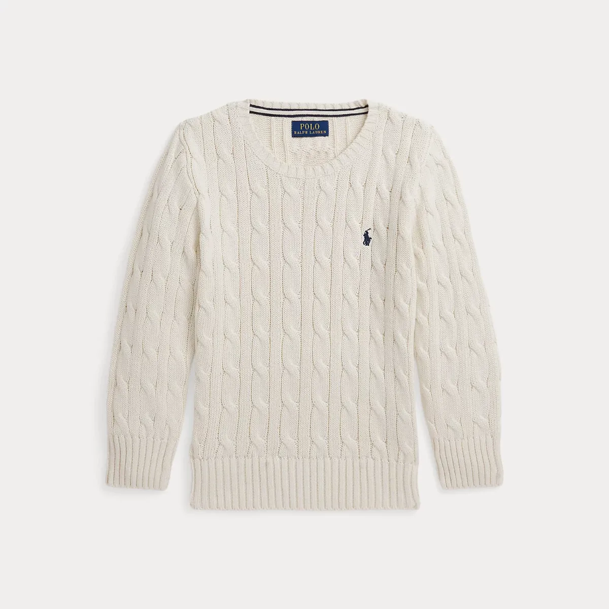 Cable-Knit Cotton Sweater by Ralph Lauren