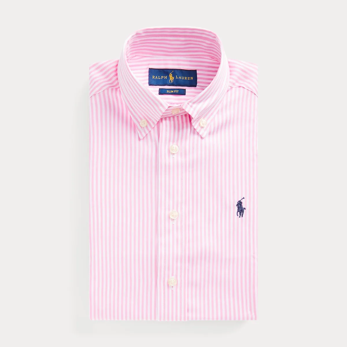 Slim Fit Striped Cotton Dress Shirt by Ralph Lauren